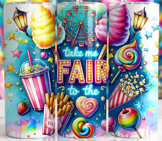 Take me to the Fair Cotton Candy/Ferris Wheel 20 oz Tumbler